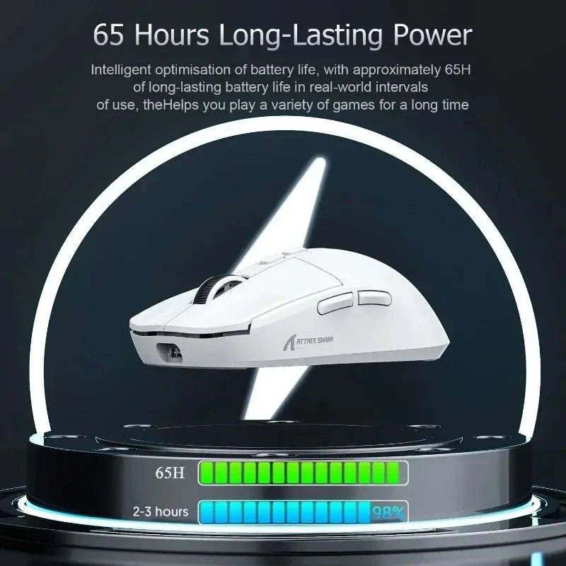 Attack Shark X11 Wireless Gaming Mouse-X11 White