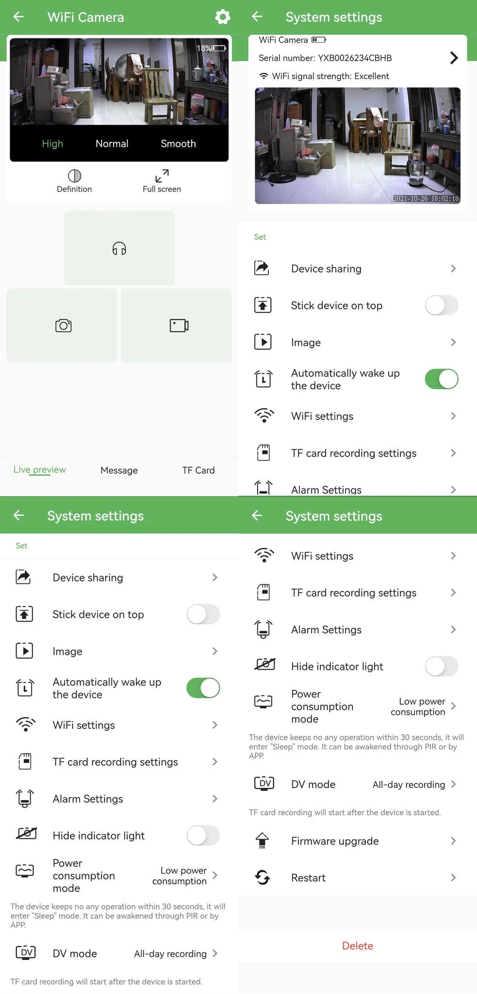 Attez Wireless Mini Video Recorder 1080P WiFi Camera-1/2.7" / CHINA