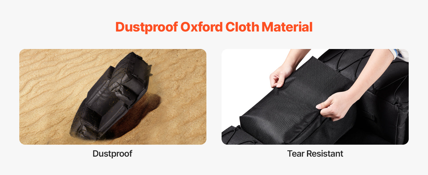 50L ATV Rear Storage Bag with Seat Cushion and Bottle Holder