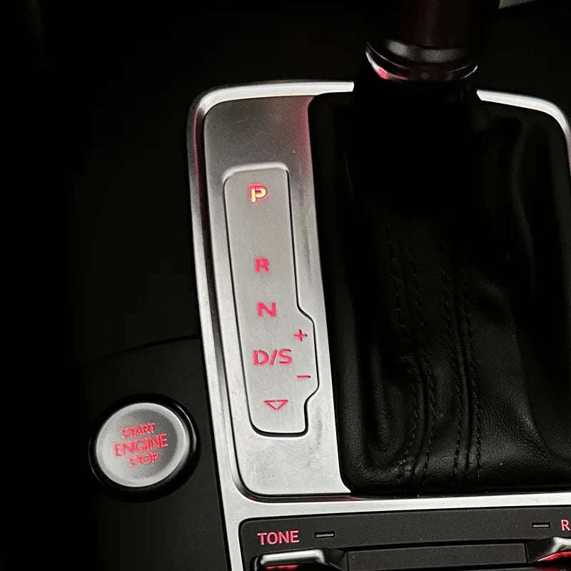 Audi A3 8V Gear Shift Panel Metal Trim Sticker-Australia / Blue