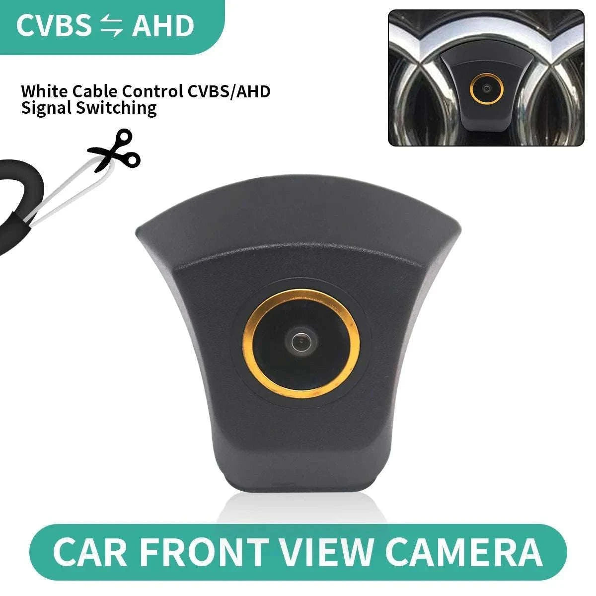 Audi Front View Camera with 170° Wide Angle AHD Lens Upgrade-Front View Camera / 12 V