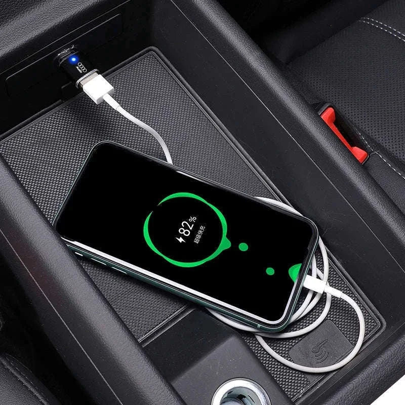 Audi USB-C Charging Adapter for A1 A3 A4 A5 A6 Q3 Q5 Q7 Q8-silvery 1pc