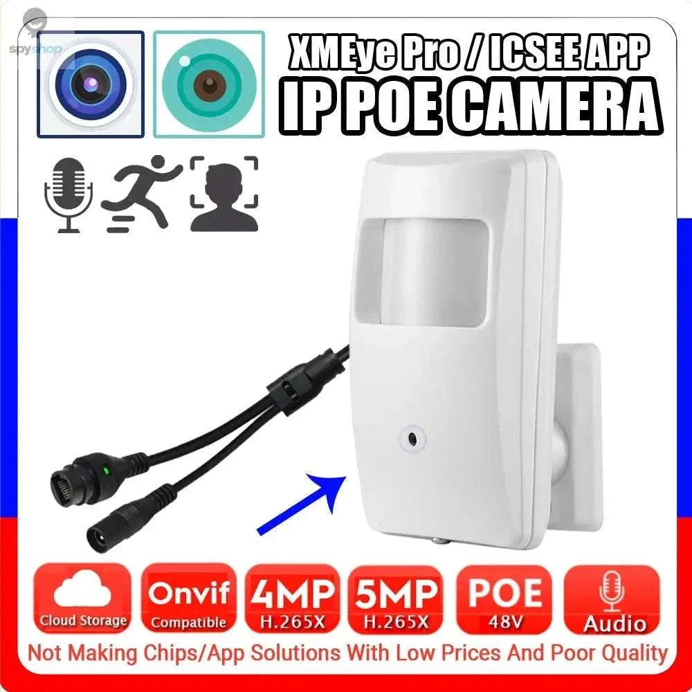 Audio IP POE Mini 5MP Security Camera-