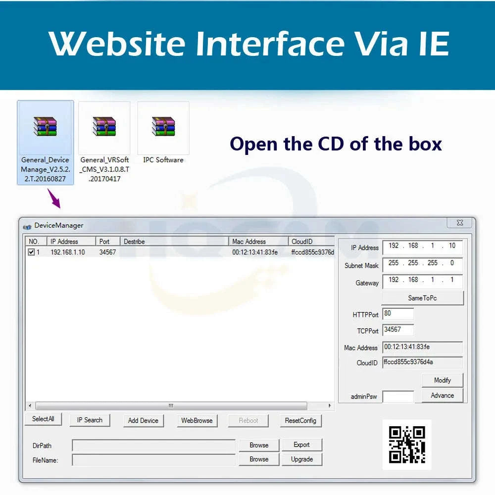 Audio POE Night Vision Mini IP Camera-3MP / 6mm