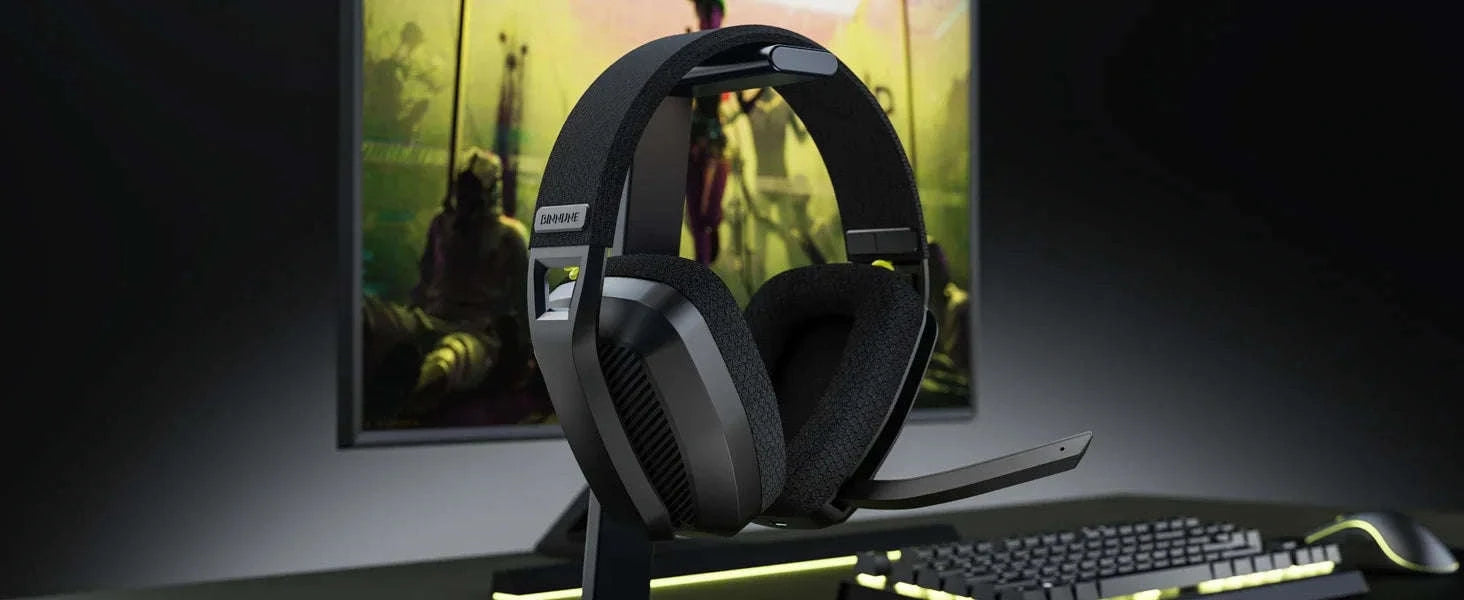 AuraFlex Pro Headset-White Blue