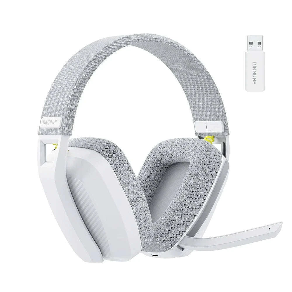 AuraFlex Pro Wireless Gaming Headset with 45H Battery-White Blue