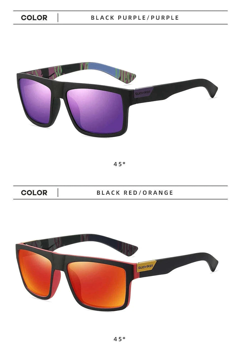 AuraVibe Polarized Sunglasses for Clear, Comfortable Outdoor Vision-F5