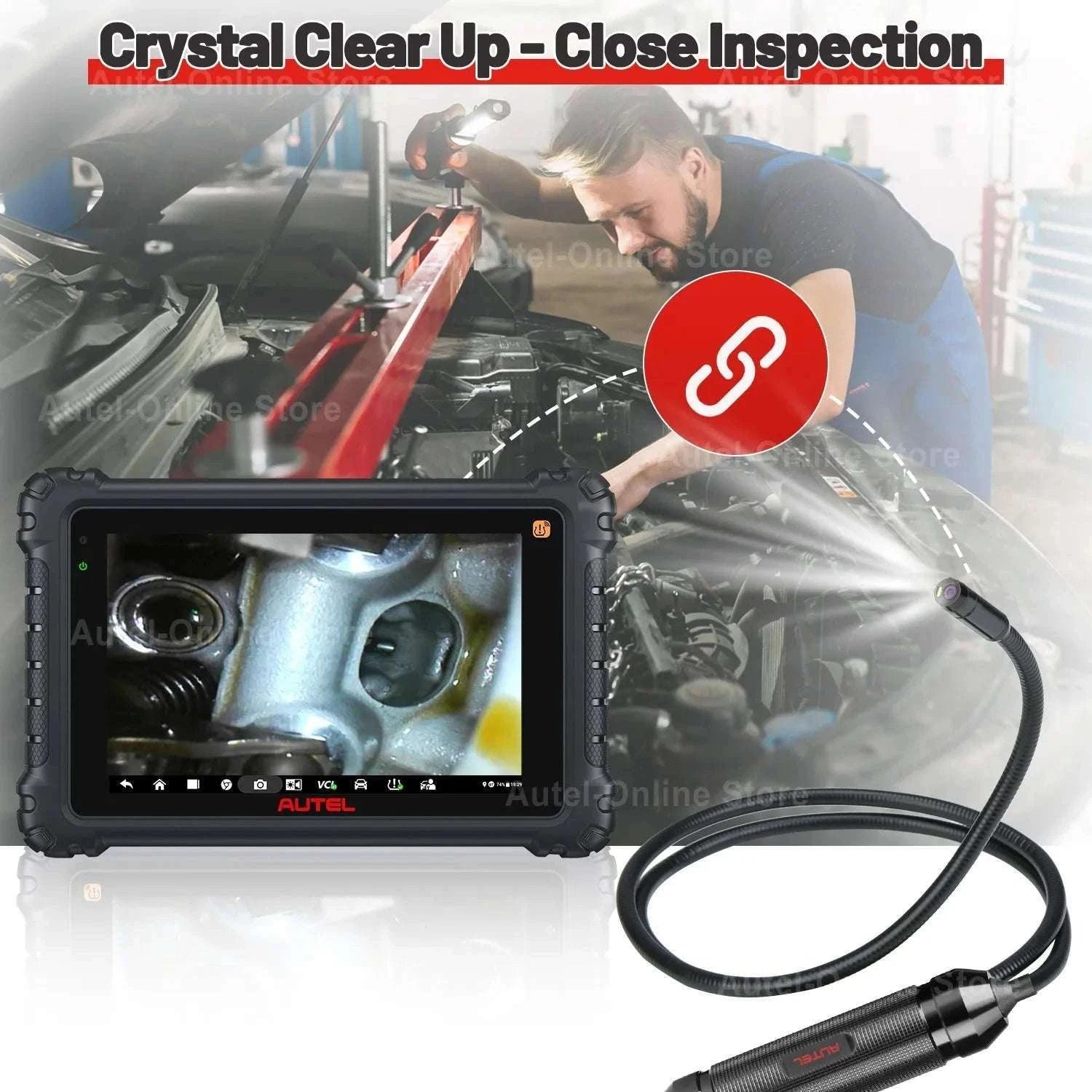 Autel MaxiVideo MV108S 1080P Inspection Camera, 8.5mm-MV108S / United States