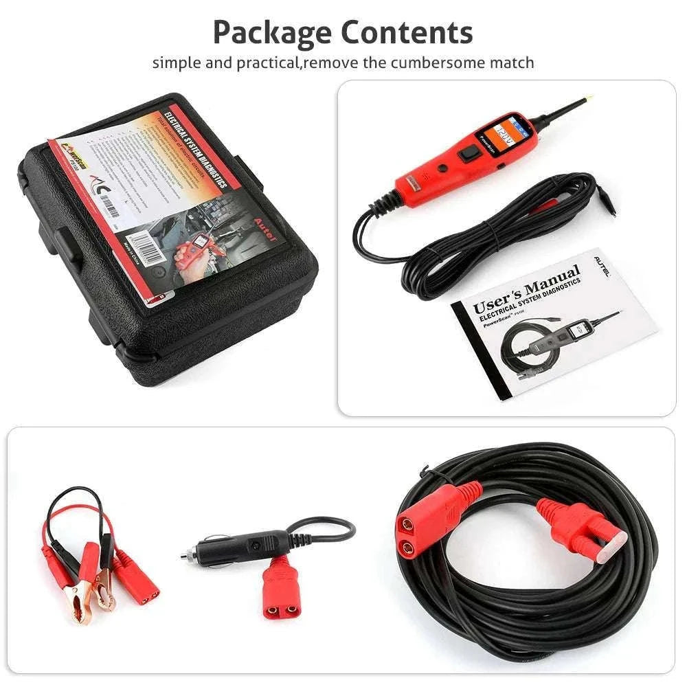 Autel PowerScan PS100 Circuit Tester 12V/24V Electrical Diagnostic Tool-Original / United States