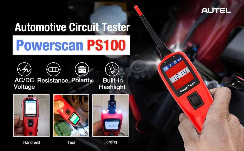 Autel PowerScan PS100 Circuit Tester 12V/24V Electrical Diagnostic Tool-Original / United States