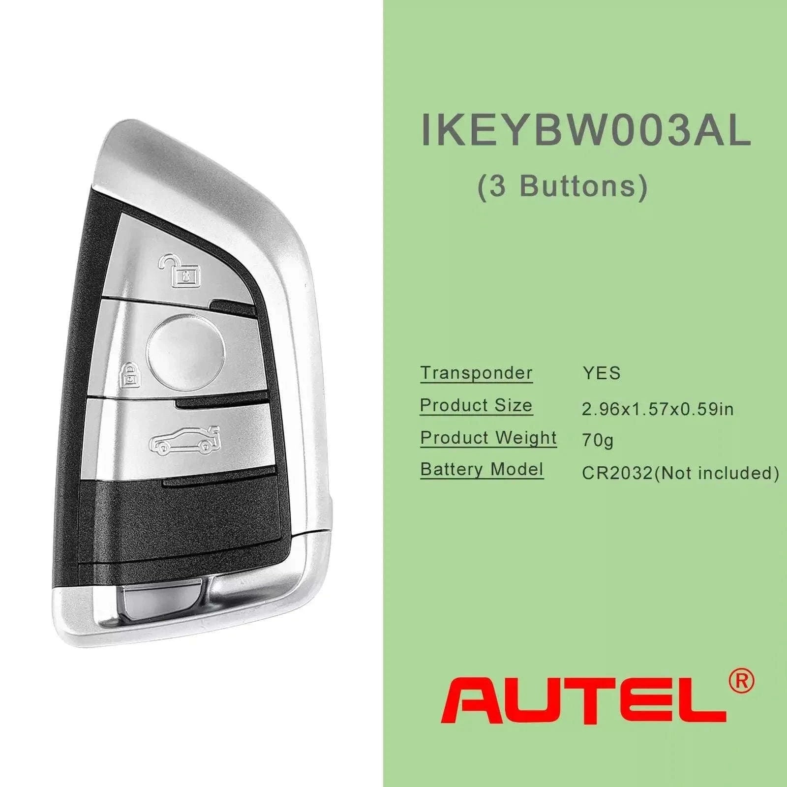 Autel Razor IKEYBW003AL 3-Button Smart Key for BMW-China Mainland