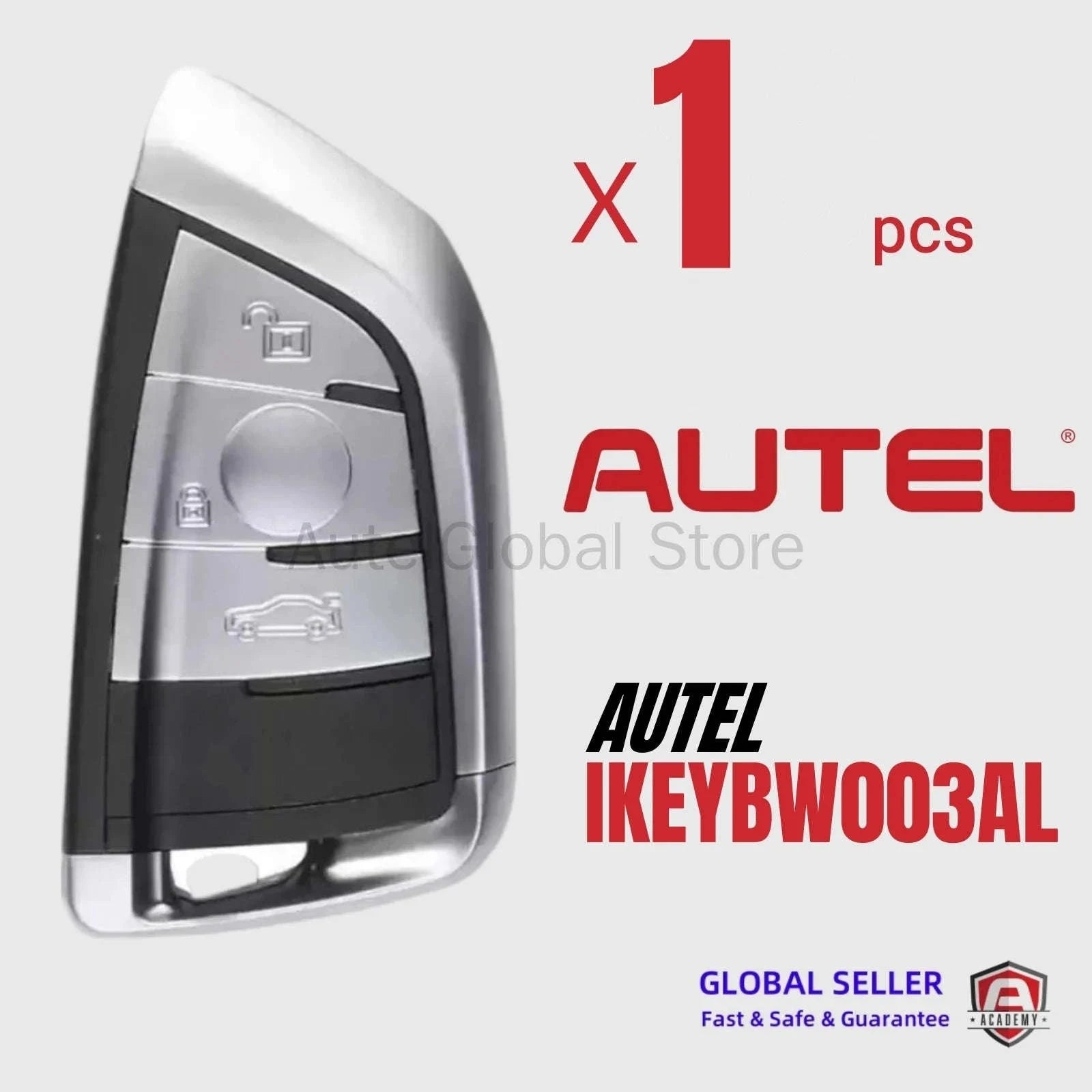 Autel Razor IKEYBW003AL 3-Button Smart Key for BMW-China Mainland