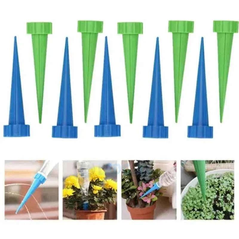 Auto Adjustable Drip Spike Watering System-6pcs Green