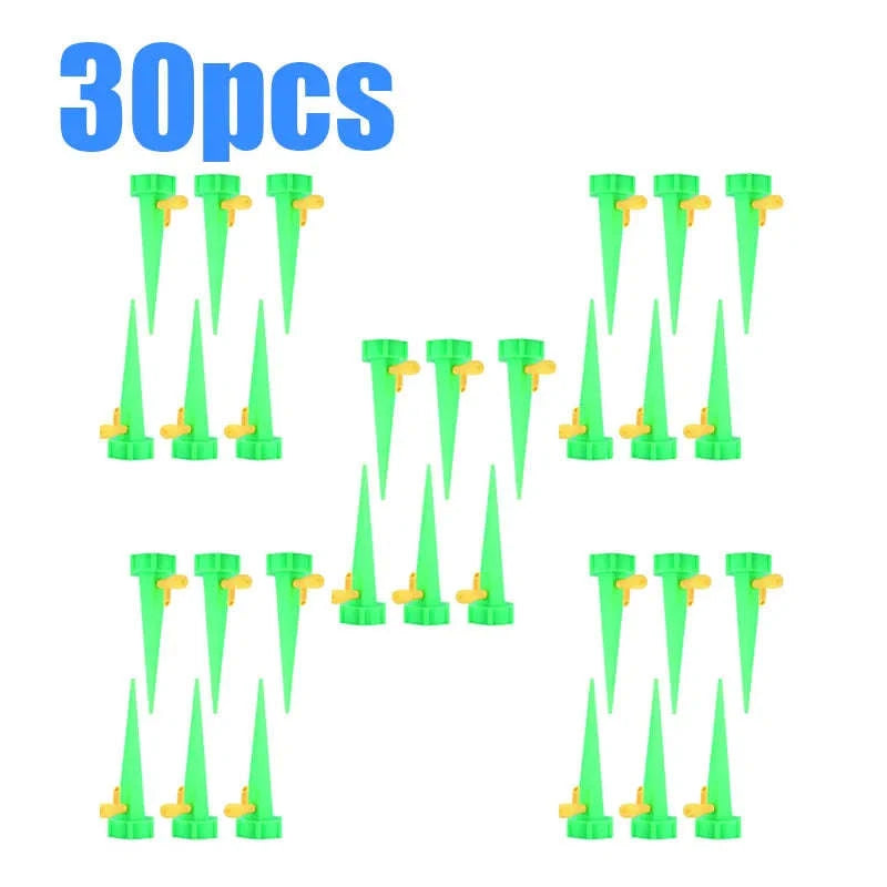 Auto Adjustable Drip Spike Watering System-6pcs Green