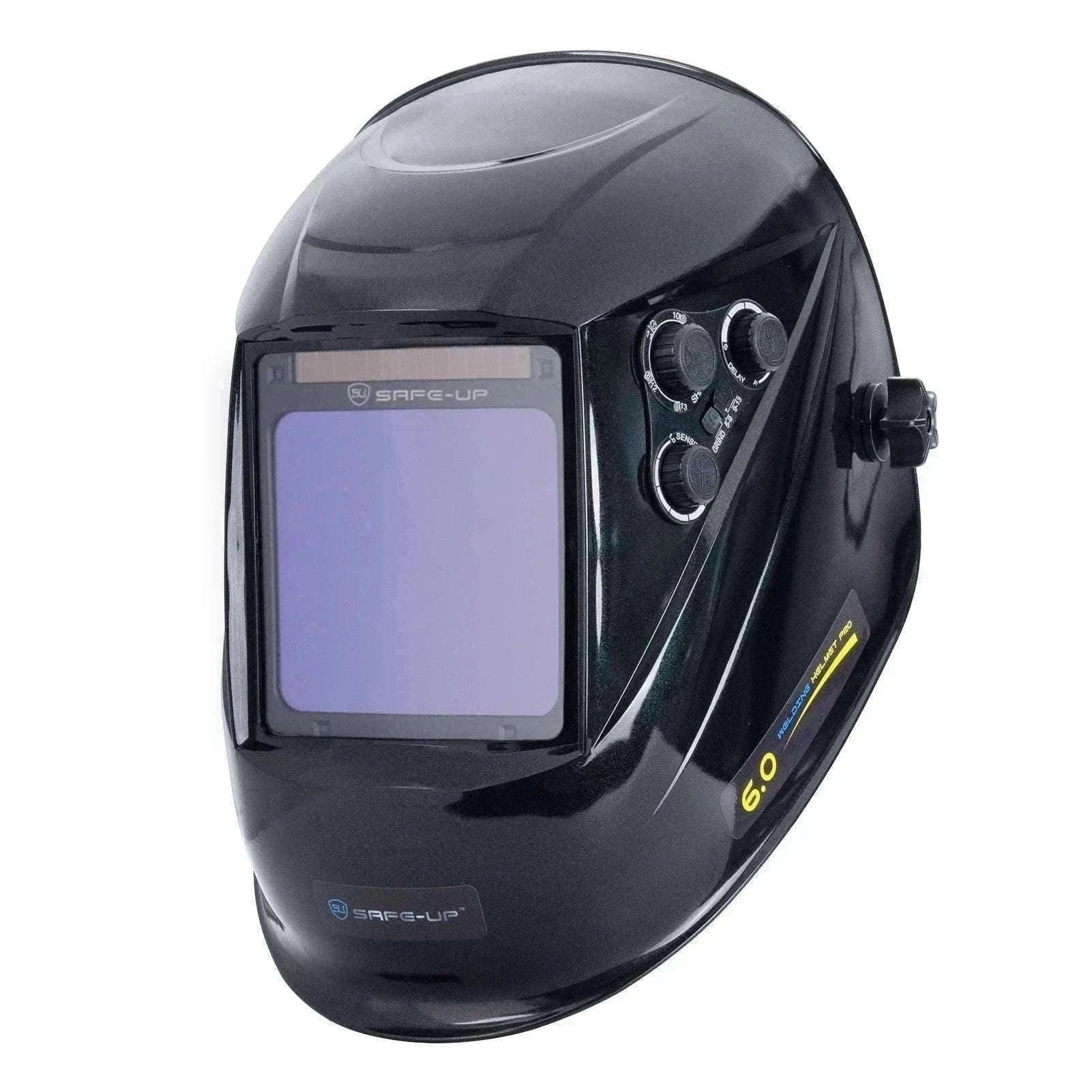 Auto-Darkening Welding Helmet 1/1/1/1 True Color 4 Sensors-UN9k Black