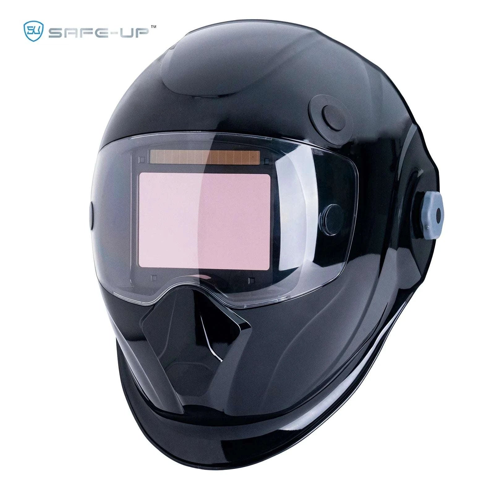 Auto-Darkening Welding Helmet 1/1/1/1 True Color 4 Sensors-UN9k Black