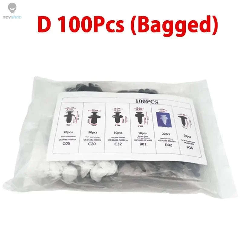 Auto Fastener Clip Mixed Car Body Push Retainer Kit-A 50Pcs(Bag) no Tool