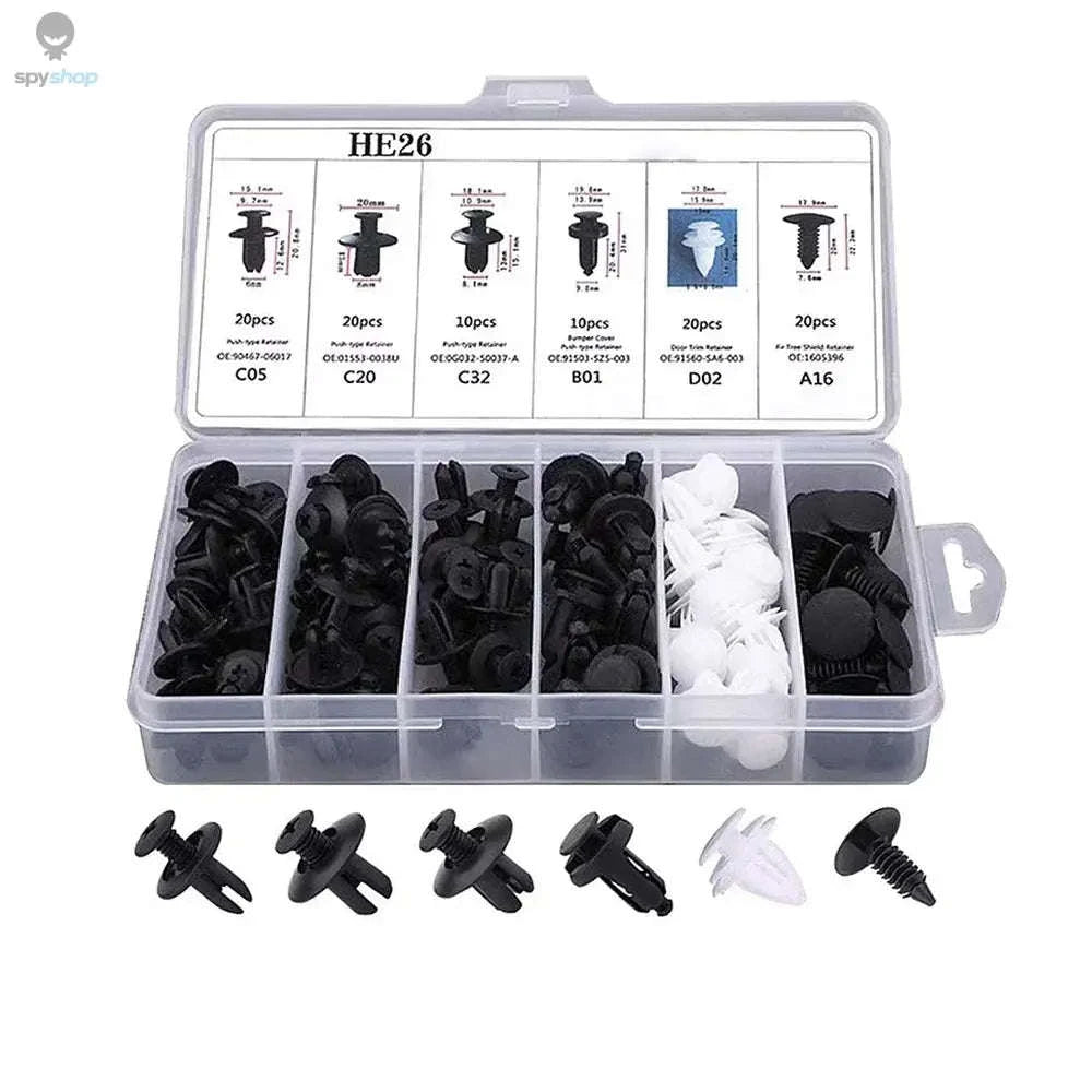 Auto Fastener Clip Mixed Car Body Push Retainer Kit-A 50Pcs(Bag) no Tool