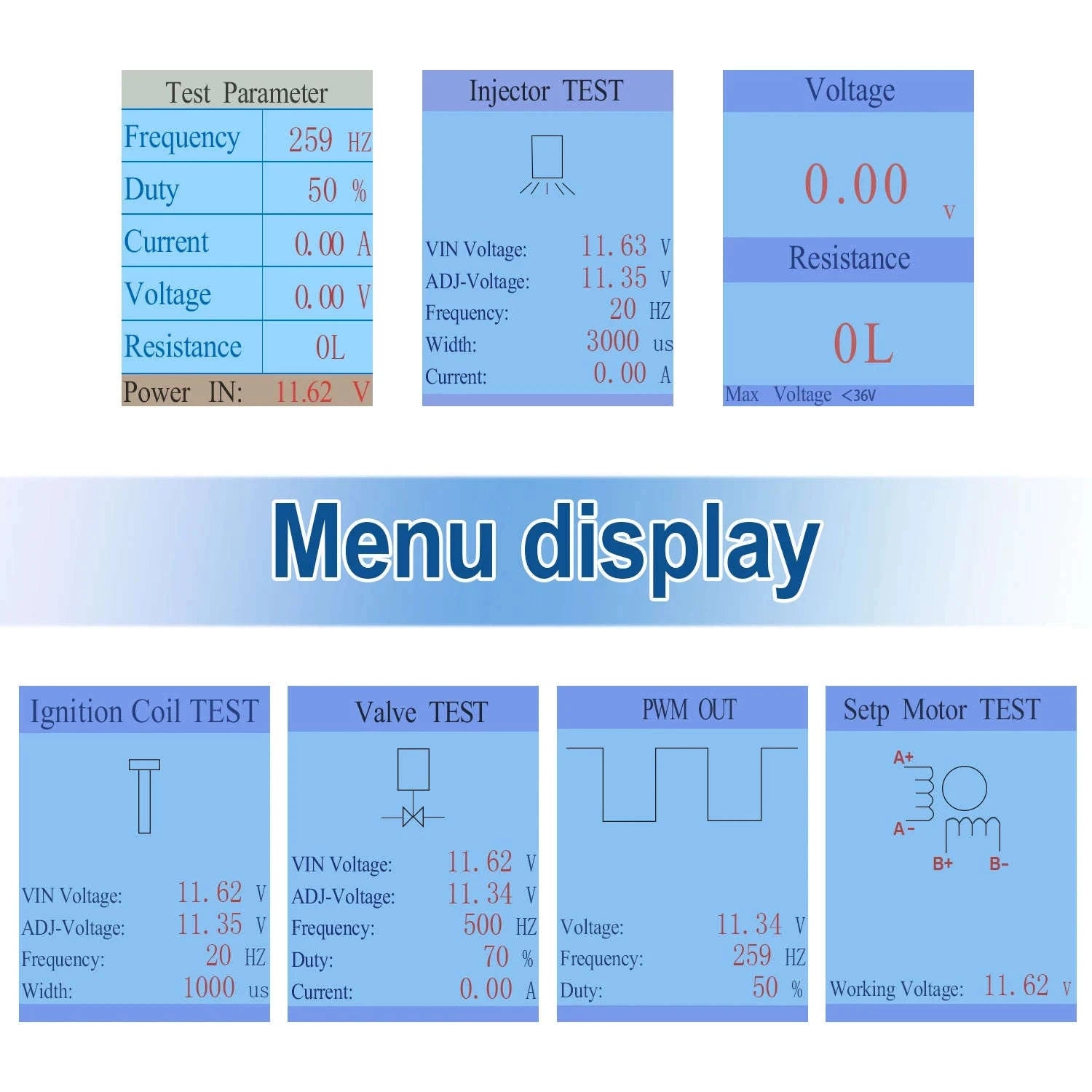 Auto Ignition Coil Test Injector & Solenoid Valve Tester QDB‑4A-QDB-4A / China Mainland