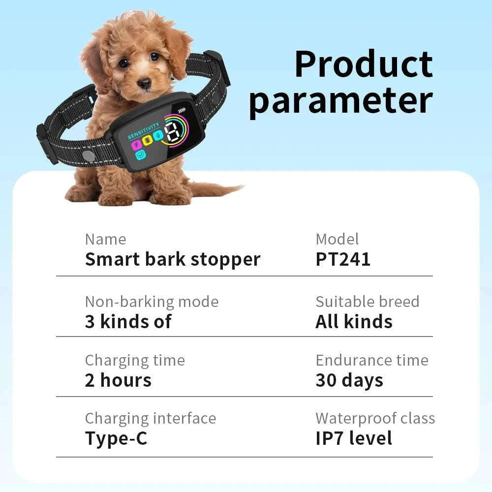 Automatic Anti Bark Dog Collar with Rechargeable Waterproof Design-Default Title