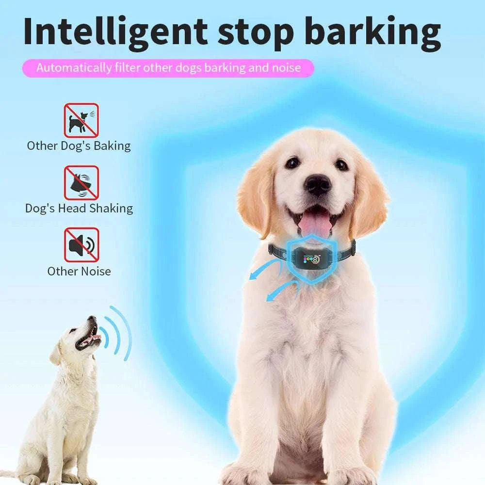 Automatic Anti Bark Dog Collar with Rechargeable Waterproof Design-Default Title