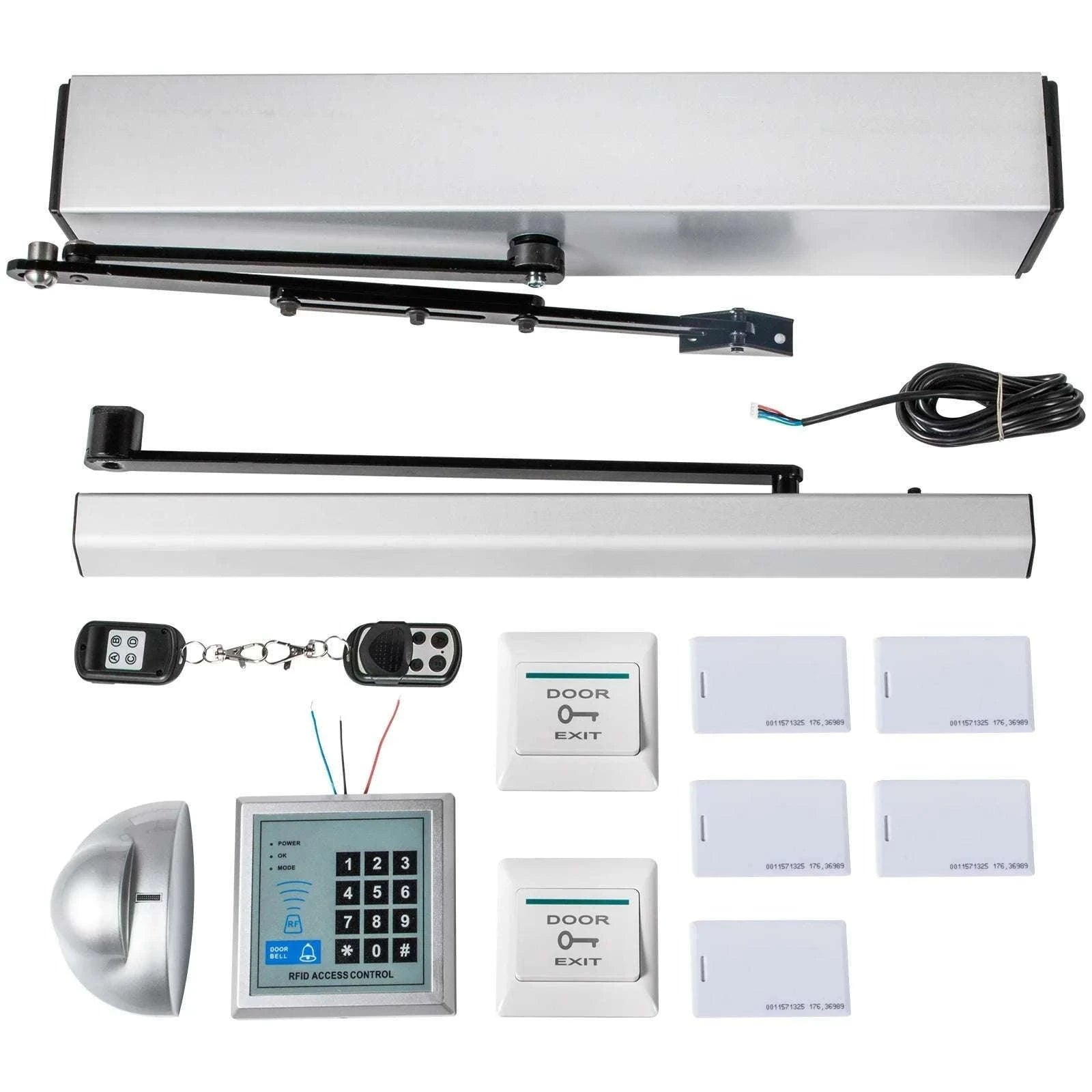 Automatic Door Opener Kit with Sensor & Remote 120° Swing-spain