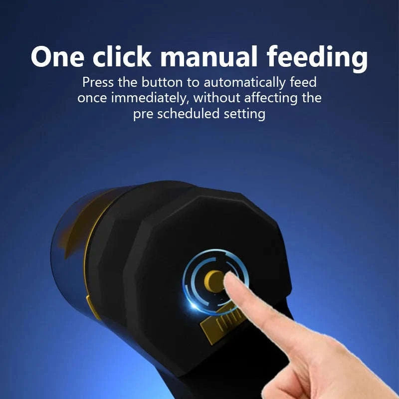 Automatic Fish Tank Feeder with Intelligent Timing-Blue