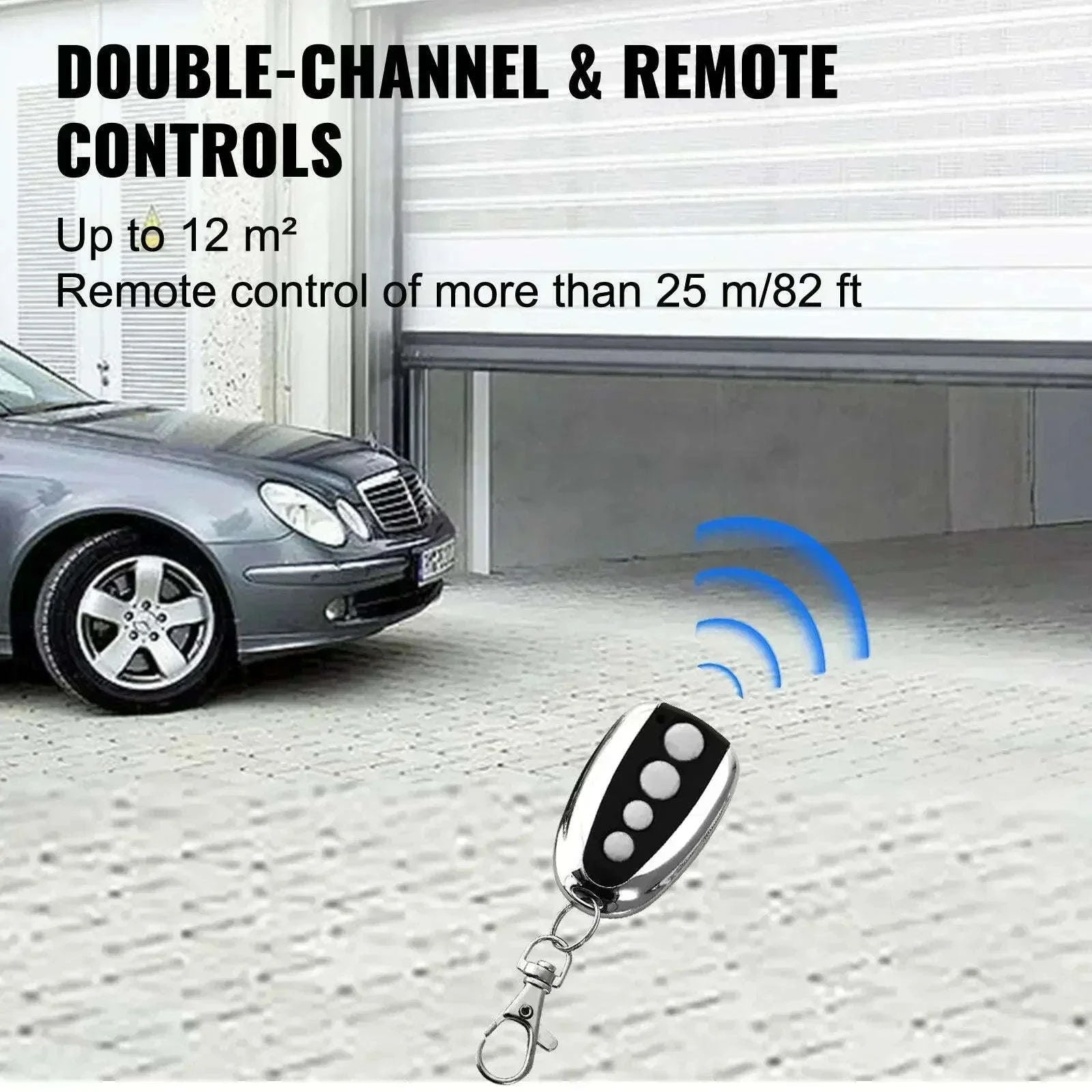 Automatic Garage Door Opener Kit with Remote Control & Quiet Motor-CZECH REPUBLIC / 1000 N