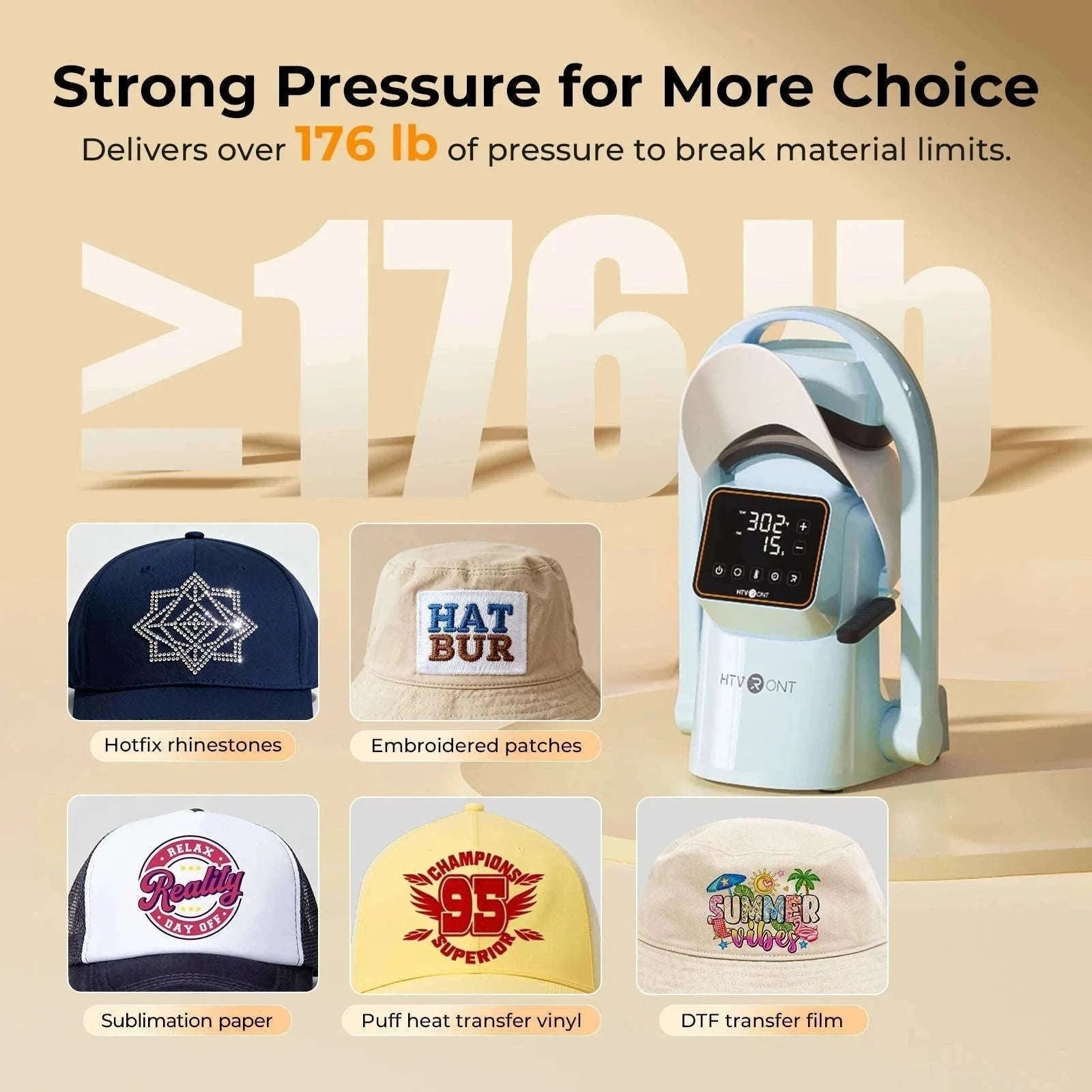 Automatic Hat Heat Press Machine with Dual Platens & Precision Control-United States / EU
