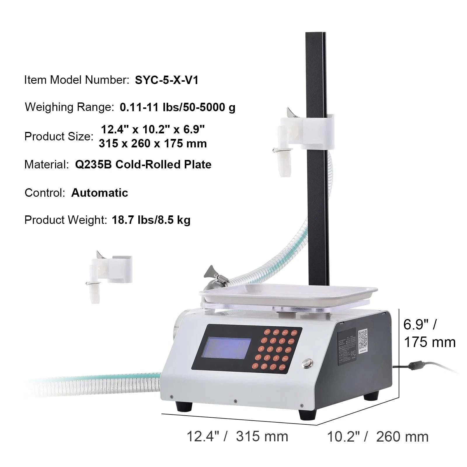 Automatic Liquid Filling Machine with Gear Pump 50–5000g-50-5000 g / GERMANY