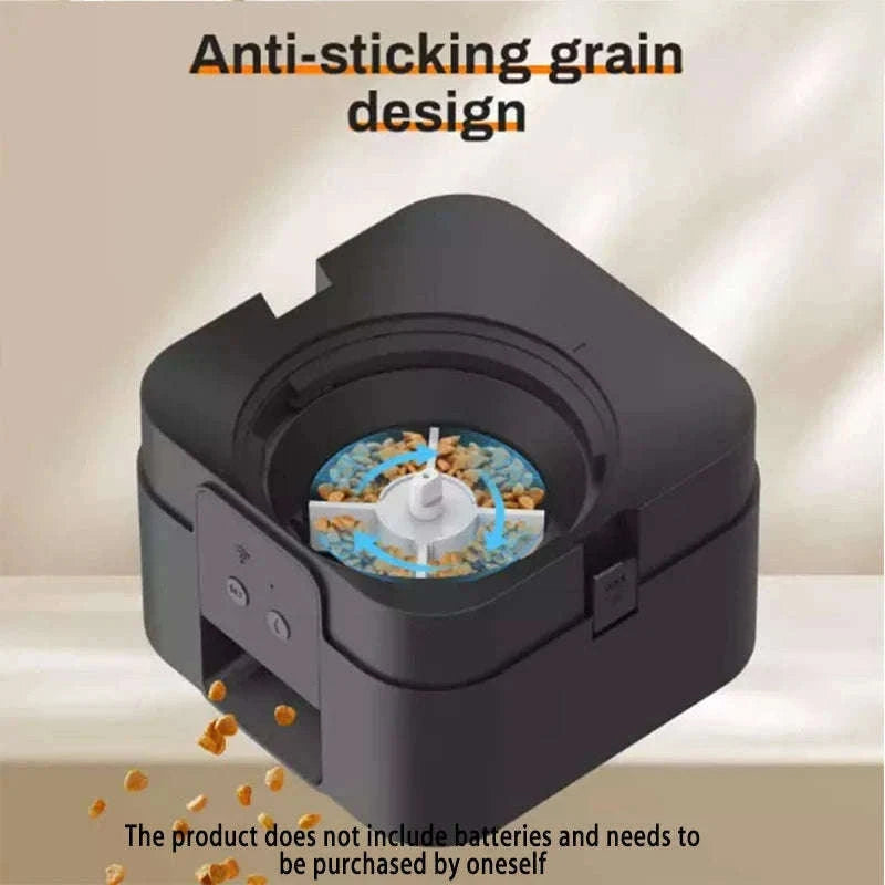 Automatic Pet Feed Dispenser 2L with Smart Feeding & Voice Recording-Black WIFI Feeder / China Mainland