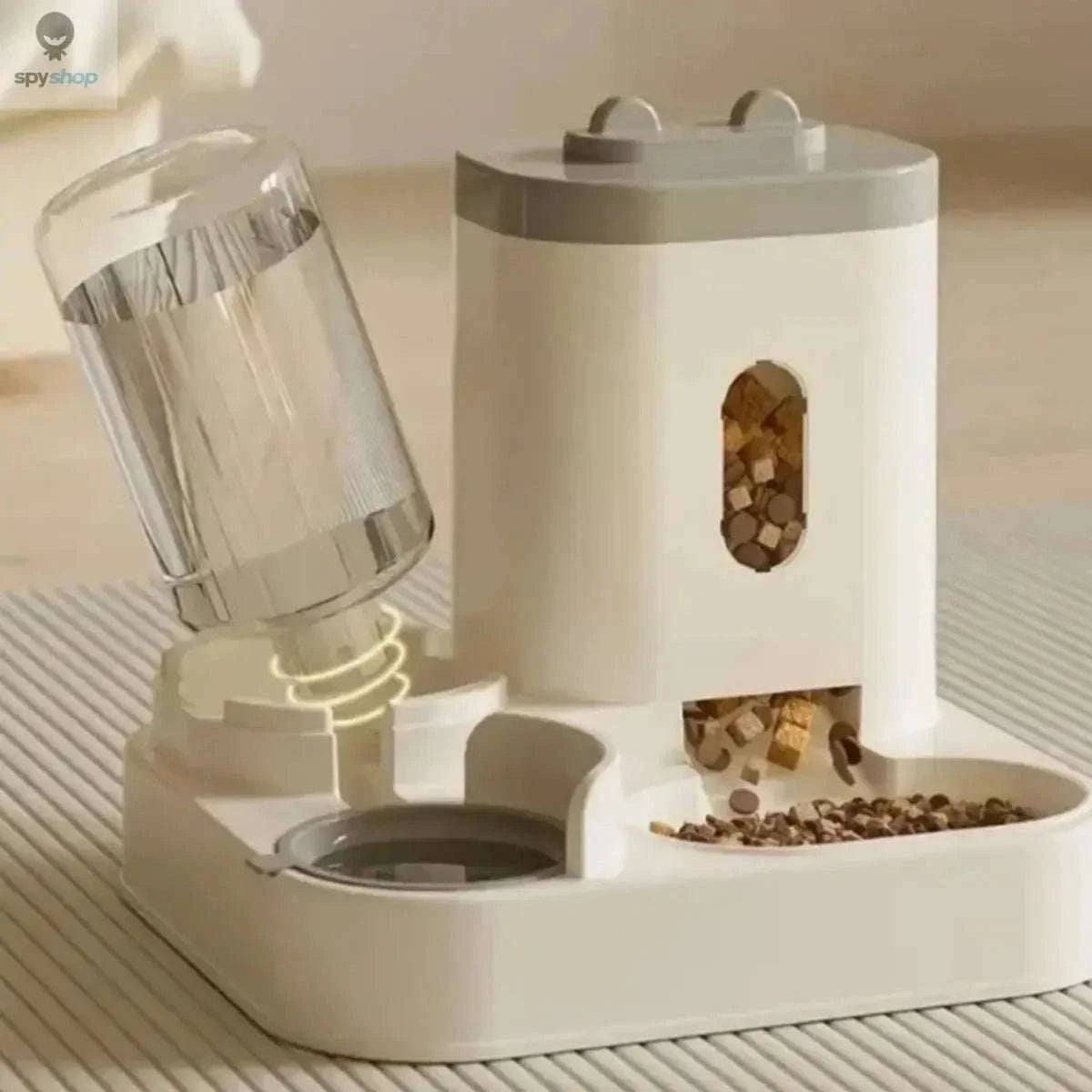 Automatic Pet Feeder – Gravity-Fed Food and Water Dispenser for Cats & Dogs-Gold / L / 2L