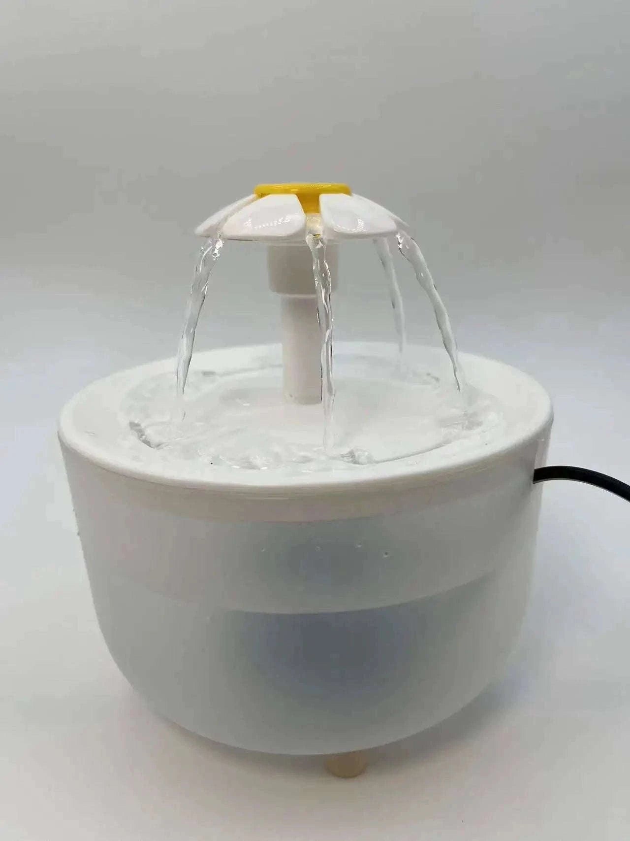 Automatic Pet Water Fountain with Quiet USB Filtration-USB 5V / Wood lotus flowers / 1.2L 15  15  9 CM