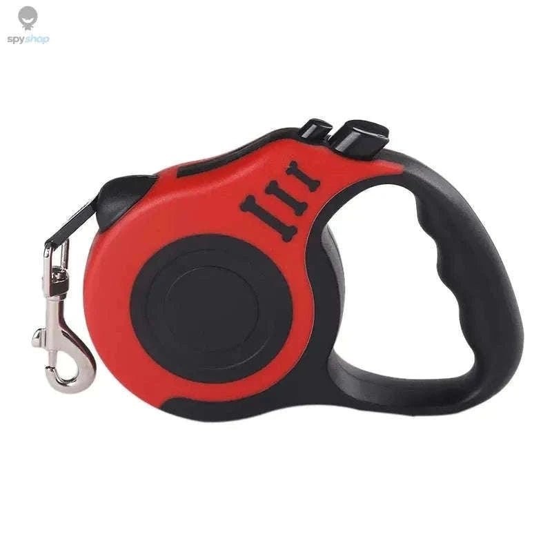 Automatic Retractable Pet Leash for Smoother, Controlled Walks-Red and Gray / 5M