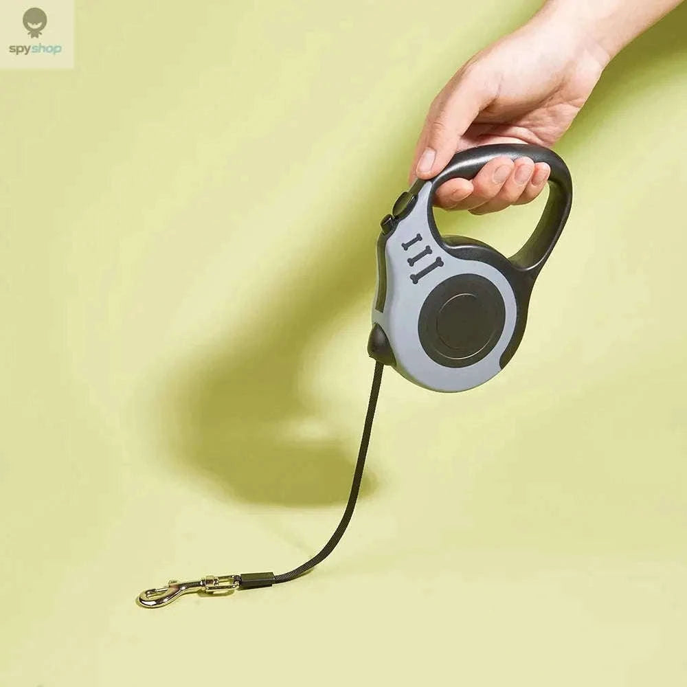 Automatic Retractable Pet Leash for Smoother, Controlled Walks-Red and Gray / 5M