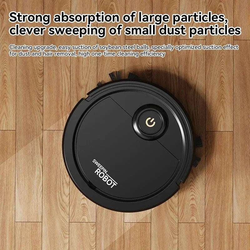 Automatic Robot Vacuum Mop 5-in-1 Cleaner with Slim 6.8cm Design-White