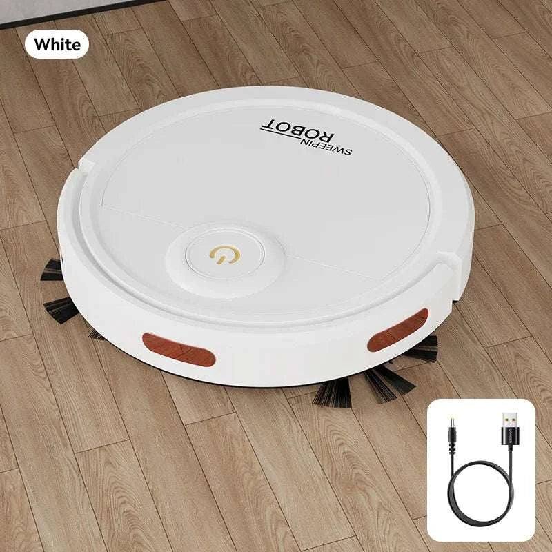 Automatic Robot Vacuum Mop 5-in-1 Cleaner with Slim 6.8cm Design-White