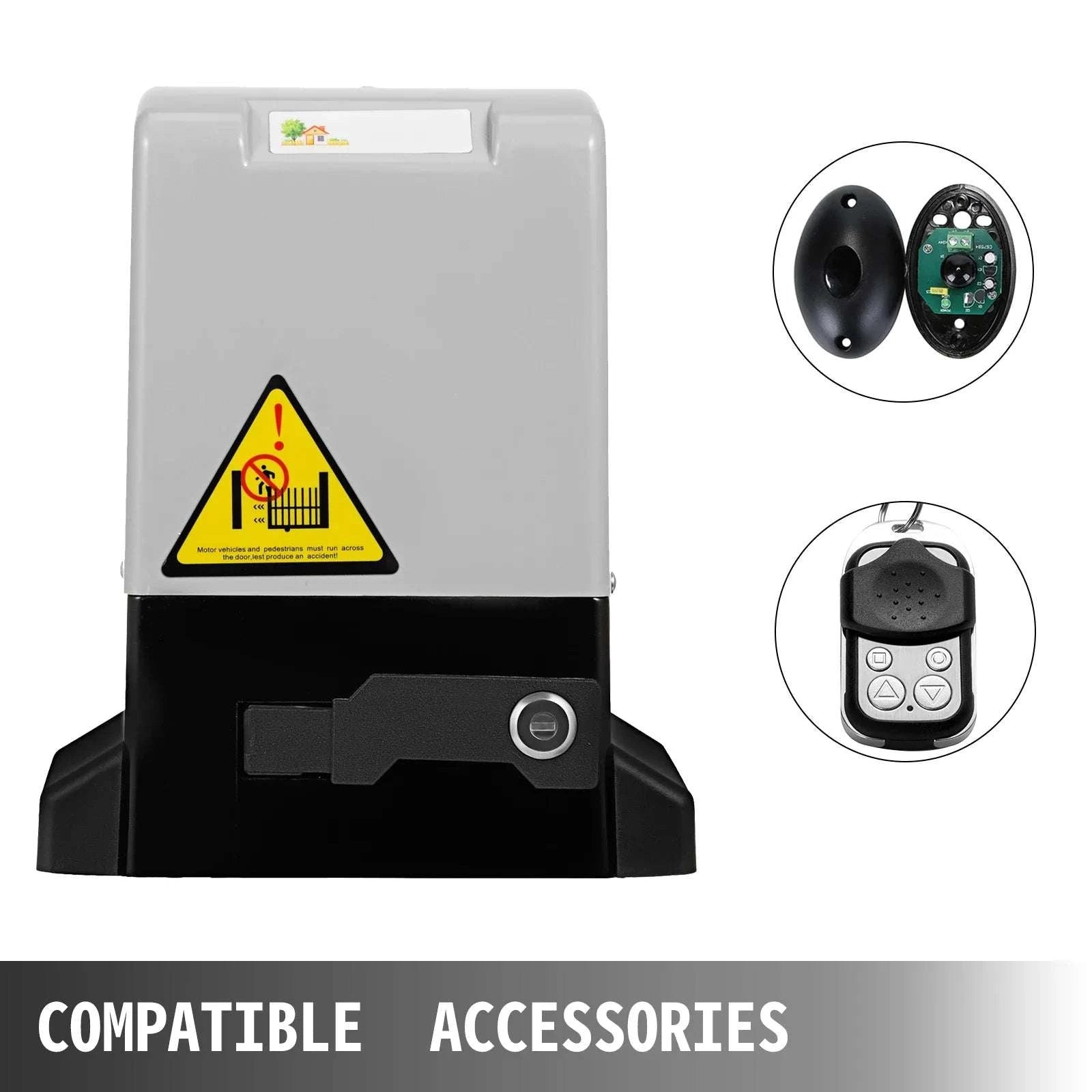Automatic Sliding Gate Opener 1300lbs with Remote & 4m Rack Kit-CZECH REPUBLIC