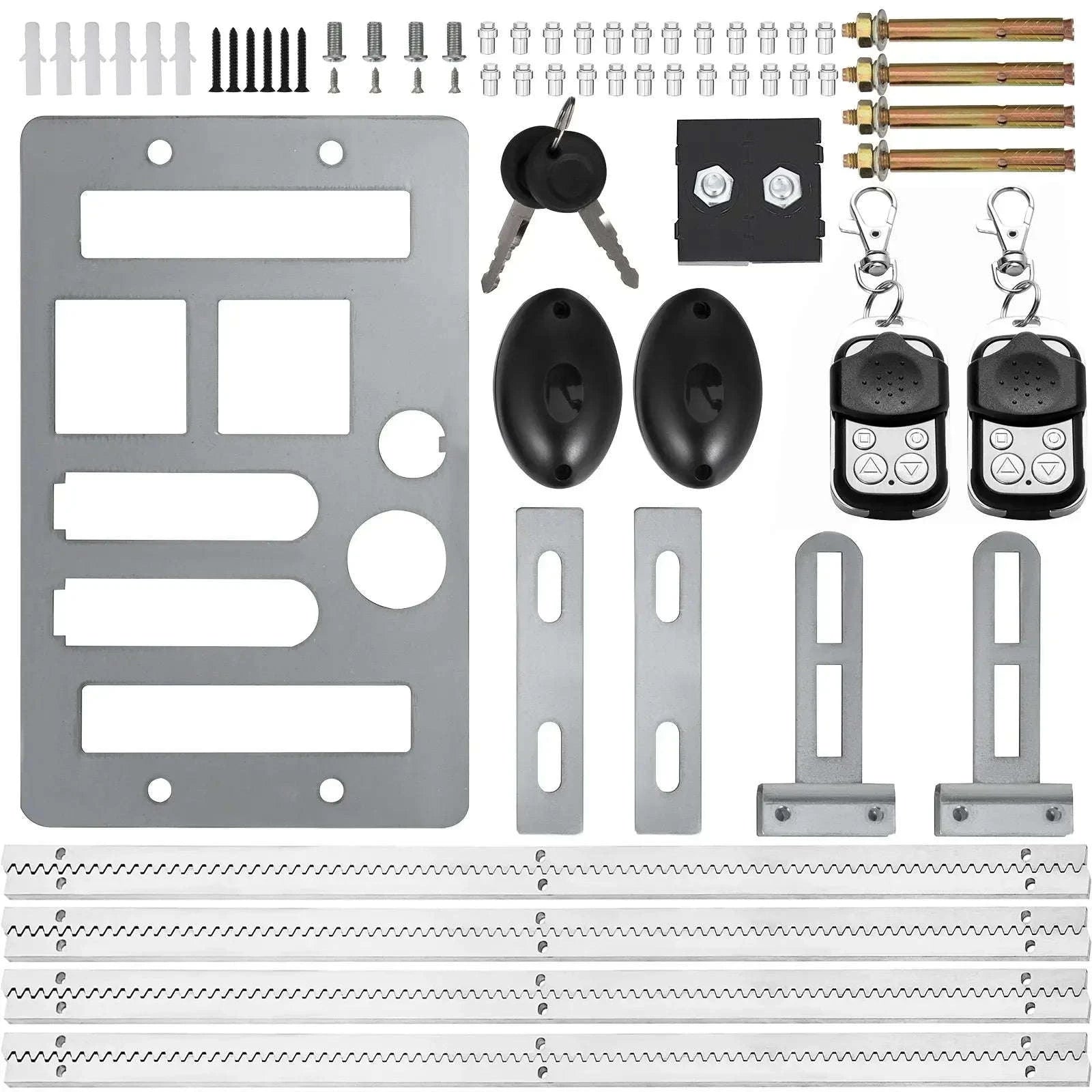 Automatic Sliding Gate Opener Kit 600kg with Remote & 4m Rack-United States / PY600AC