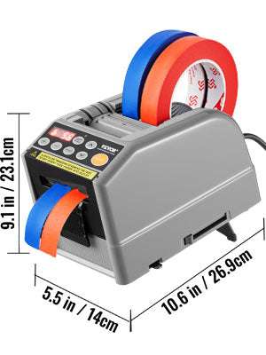 Automatic Tape Dispenser Machine 6–60mm Dual Mode Cutter-ZCUT-9 / United States
