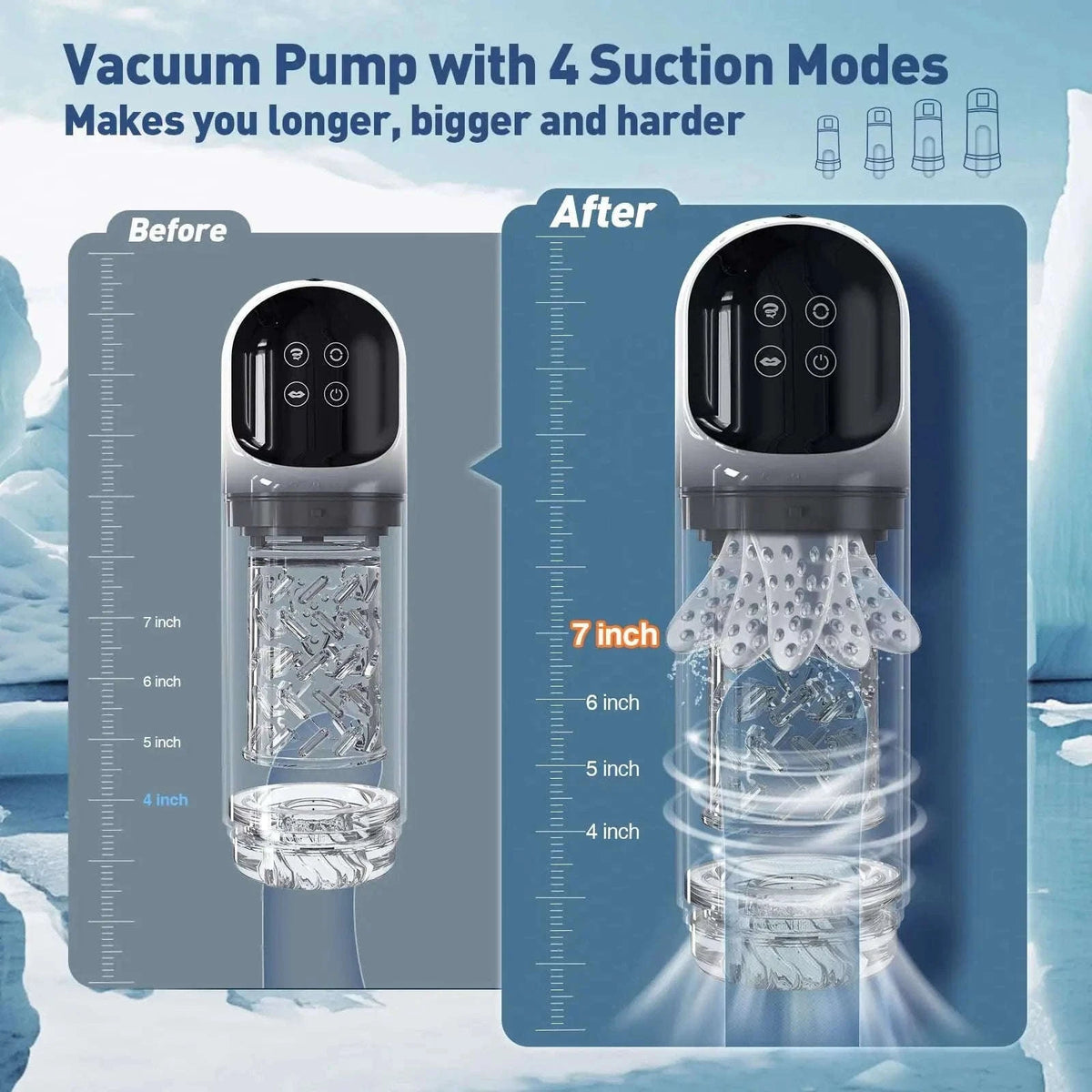 Automatic Thrusting Male Masturbator with Rotating & Licking-Grey With Box