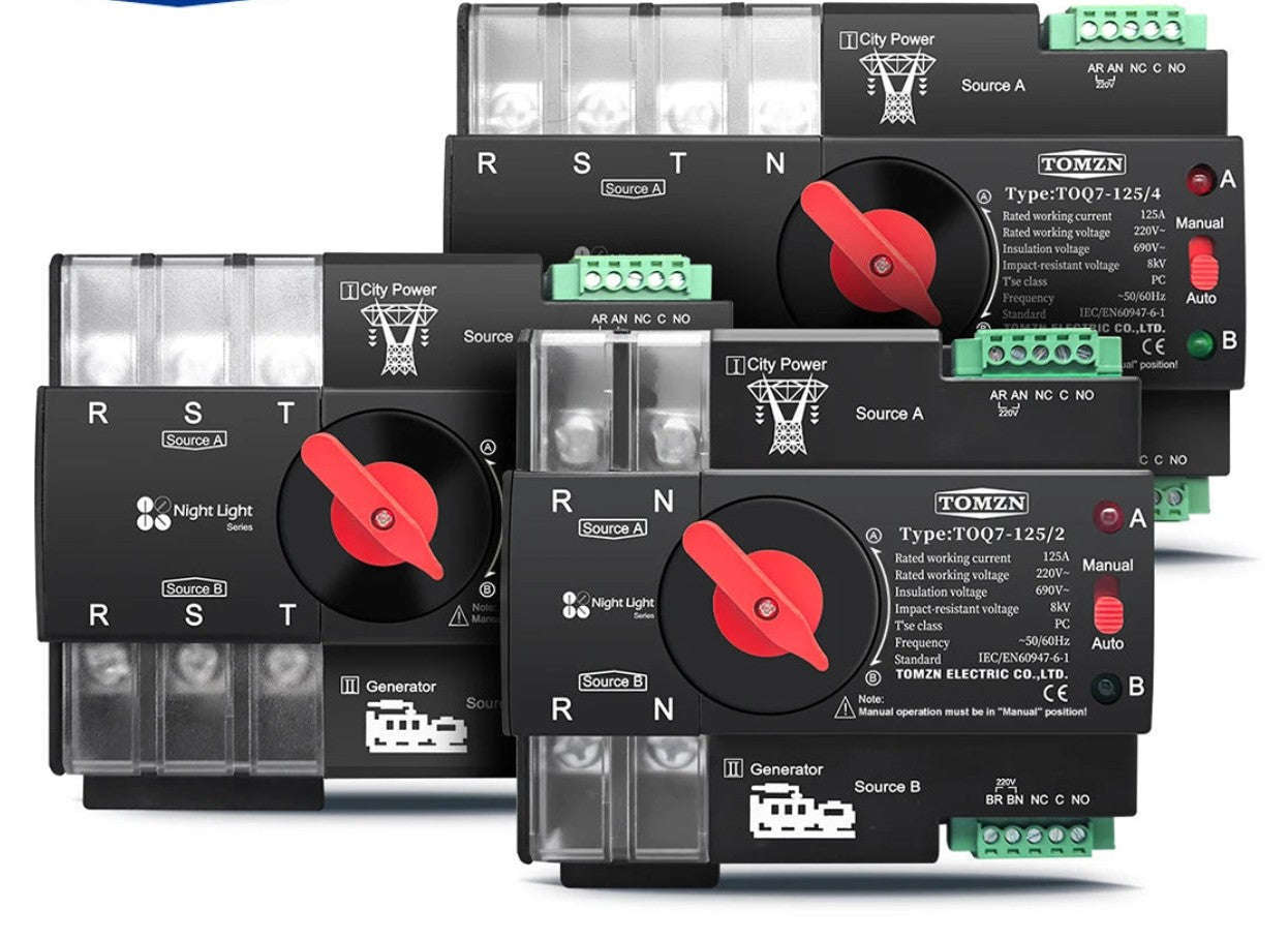 Automatic Transfer Switch for Dual Power Backup Control-125A / 4P
