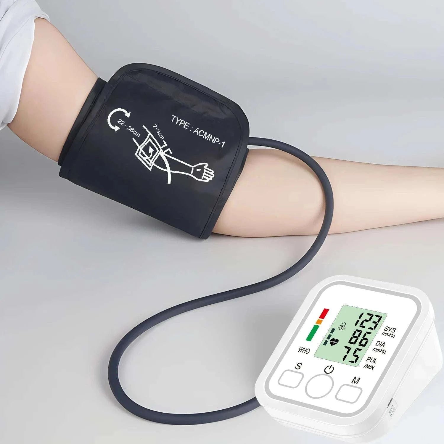 Automatic Upper Arm Blood Pressure Monitor Kit-White