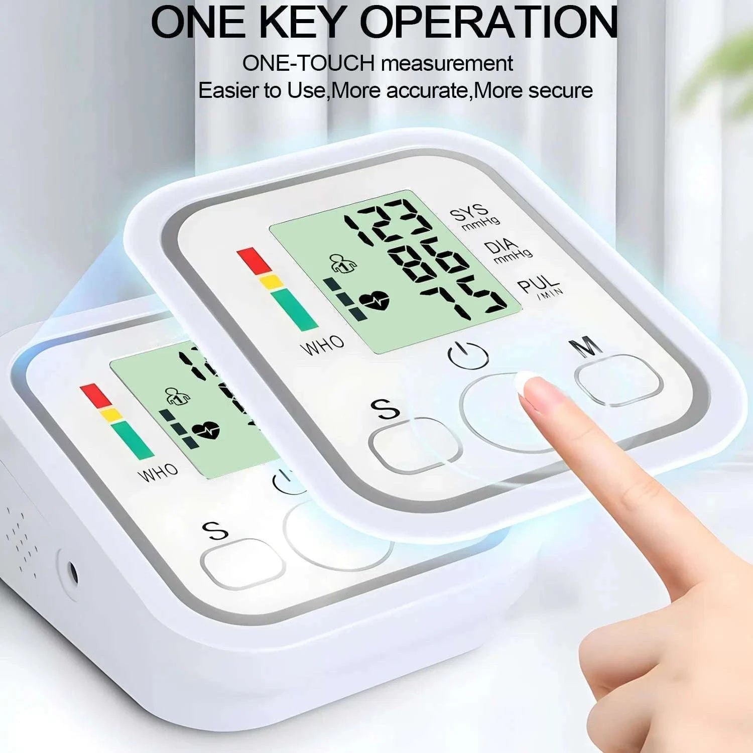 Automatic Upper Arm Blood Pressure Monitor Kit-White