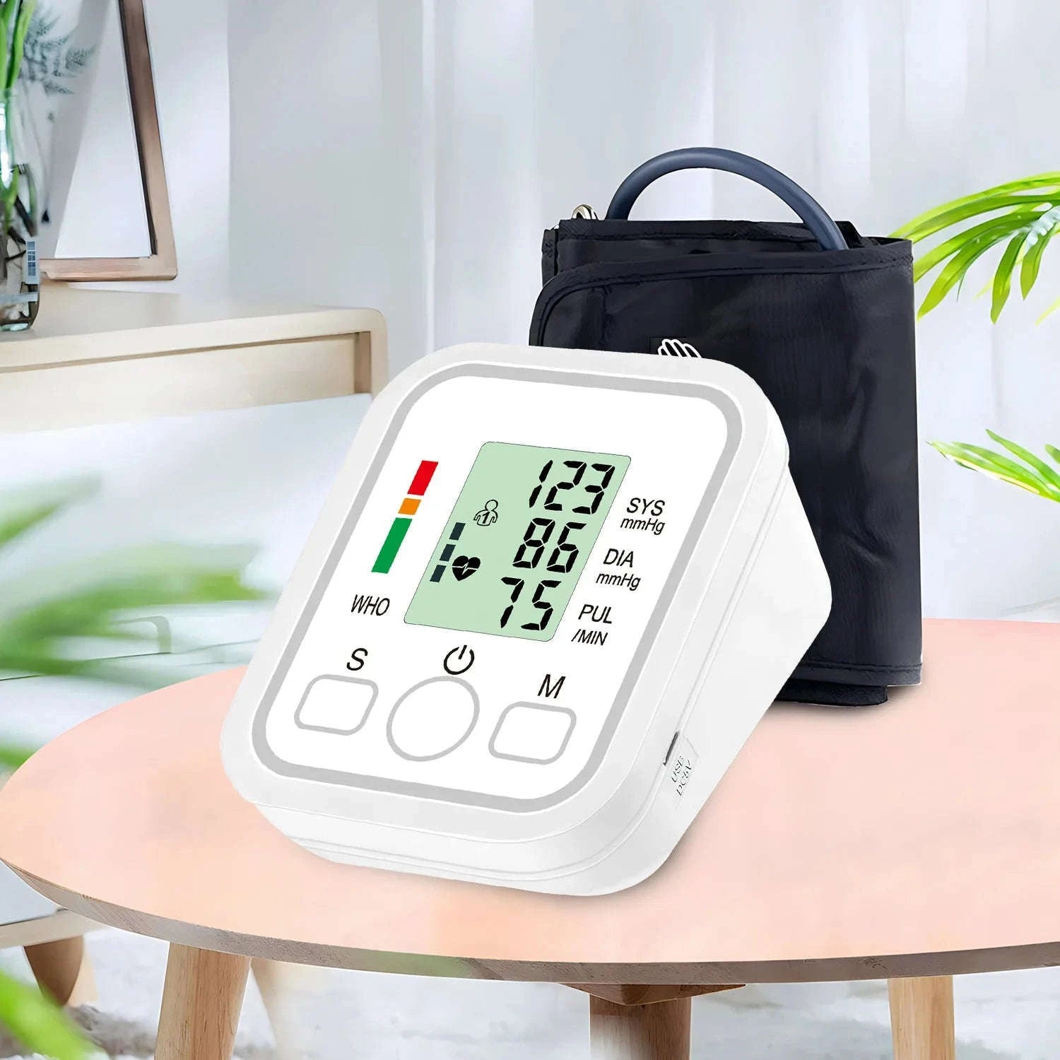 Automatic Upper Arm Blood Pressure Monitor Kit-White