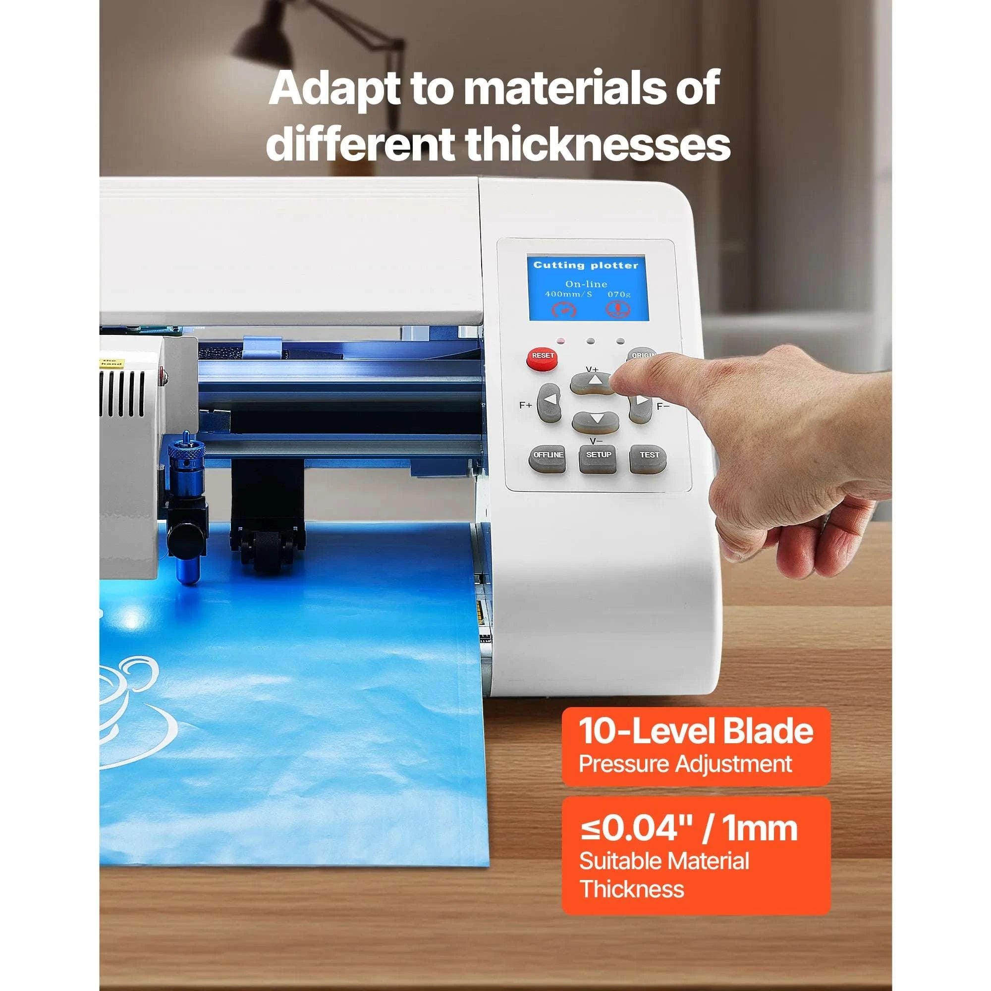 Automatic Vinyl Cutter Machine with Edge Detection & Design Software-23.6in 600mm / United States