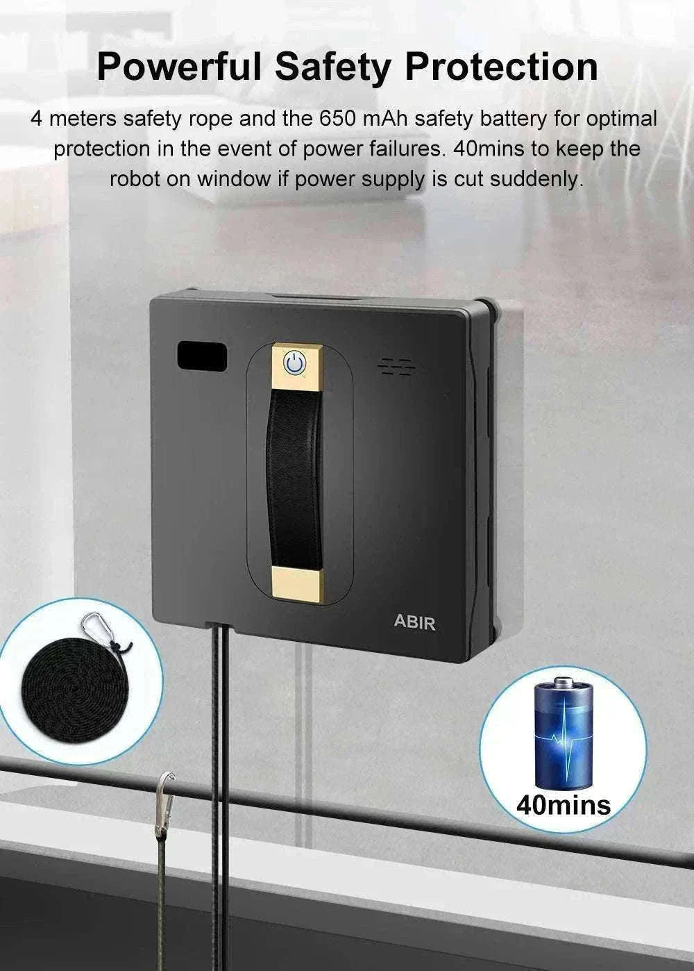 Automatic Window Cleaning Robot with Dual Spray & Smart Mapping-spain / Yes