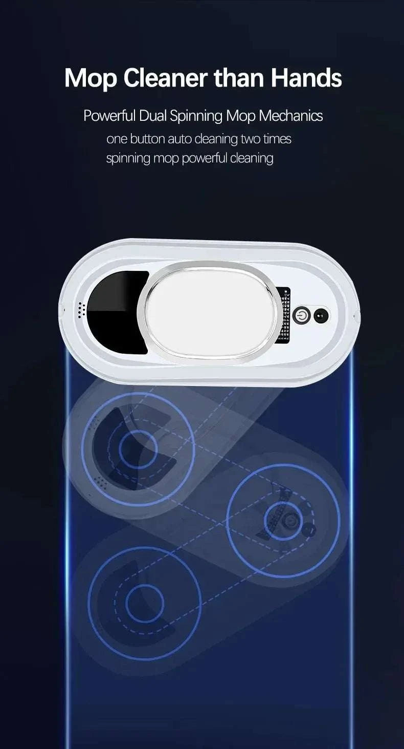 Automatic Window Cleaning Robot with Remote for High-Rise Glass-WHITE / EU