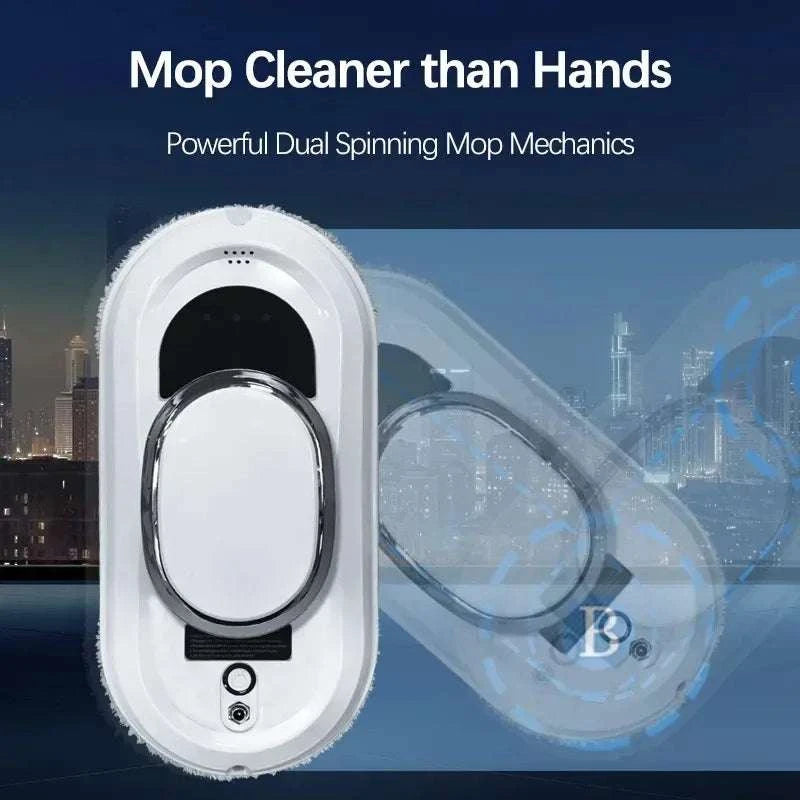 Automatic Window Cleaning Robot with Remote for High-Rise Glass-WHITE / EU