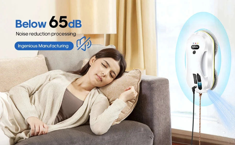 Automatic Window Cleaning Robot with Smart Water Spray-WHITE / AU / Australia|Yes